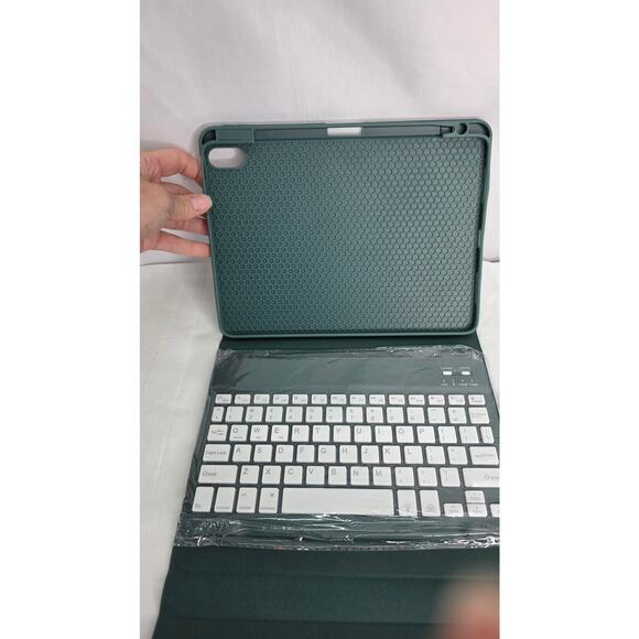 Green Folio Case & Detachable Keyboard for iPad Air 11" 10.9 Air 5th 4th Gen - Picture 5 of 14